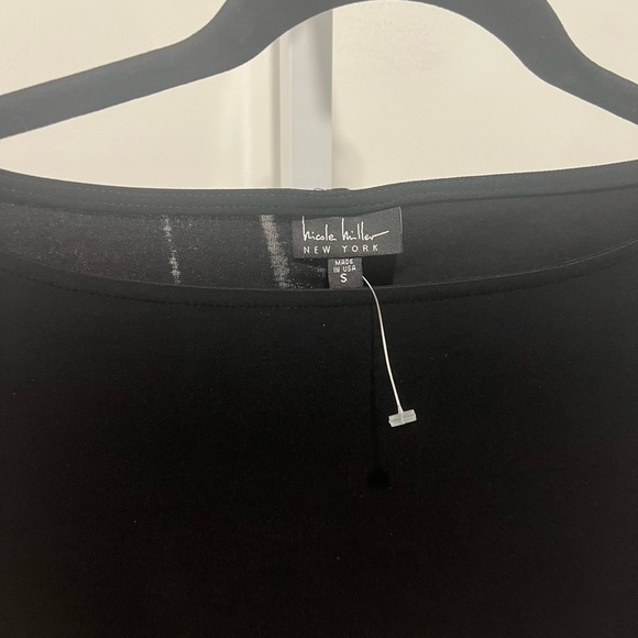 NWOT / NICOLE MILLER / Crew Neck Sheer Long Sleeve Tee / S - Picture 5 of 6